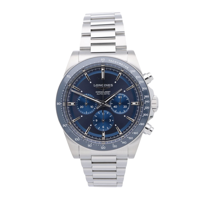 浪琴征服者计时码表