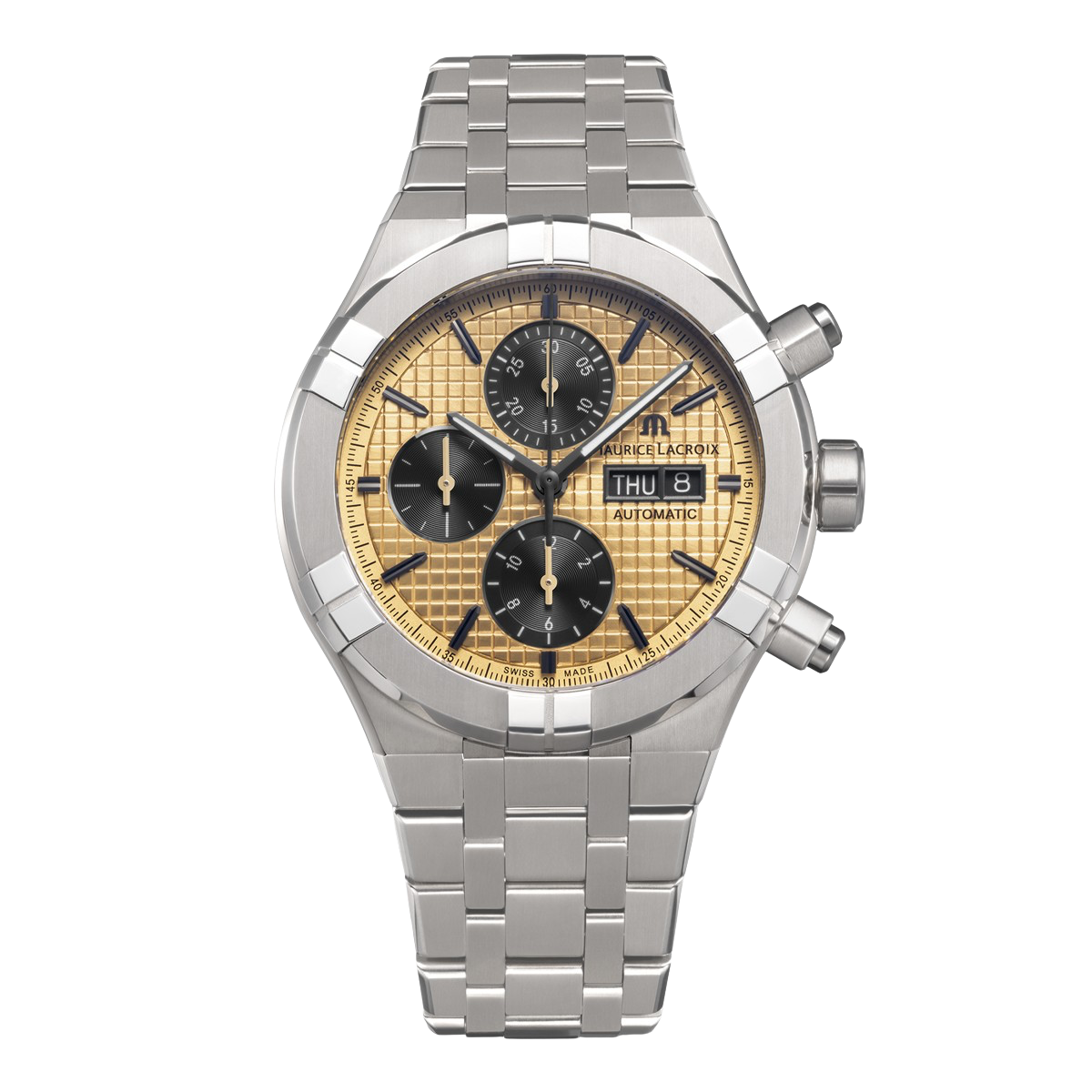 HOT Chronograph Maurice Lacroix Aikon Stahlband Maurice