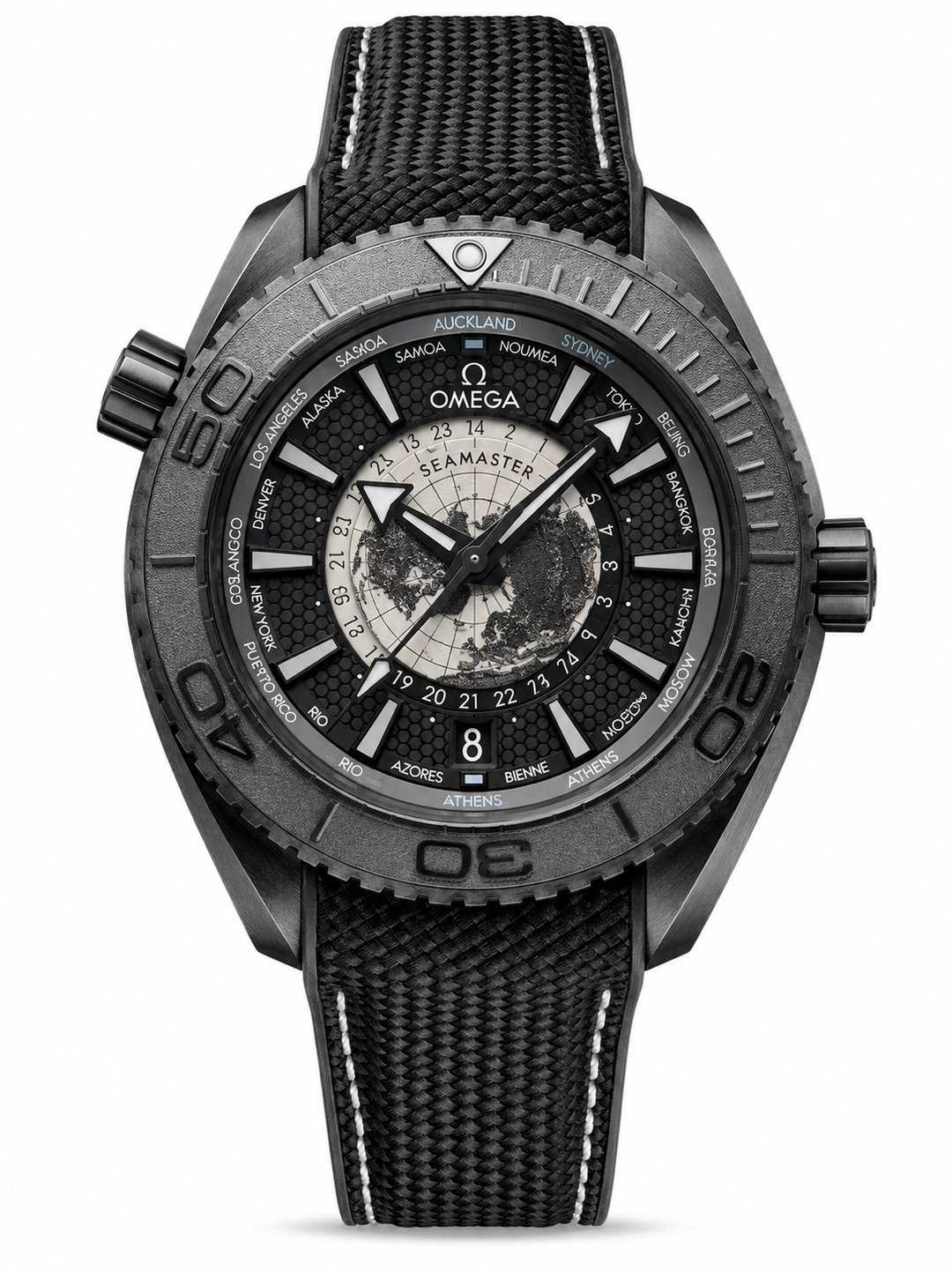 Omega Seamaster Planet Ocean 600 M Co-Axial Master Chronometer GMT Worldtimer 215.92.46.22.01.007