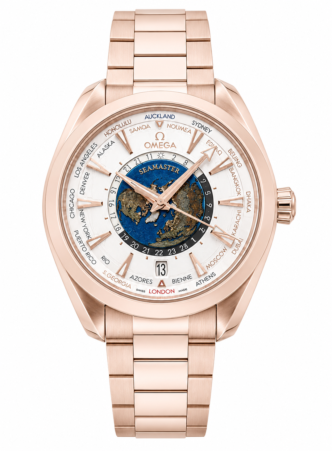 Omega Seamaster Aqua Terra 150M Co-Axial Master Chronometer GMT Worldtimer 220.50.43.22.02.001