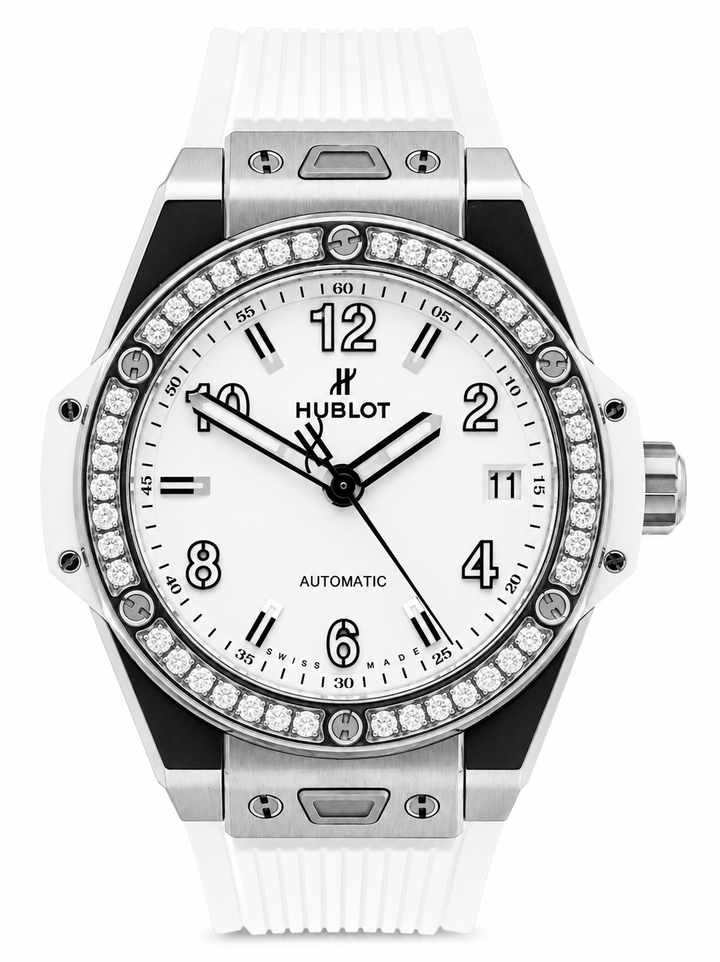 Hublot Big Bang One Click Acciaio Diamanti Bianchi