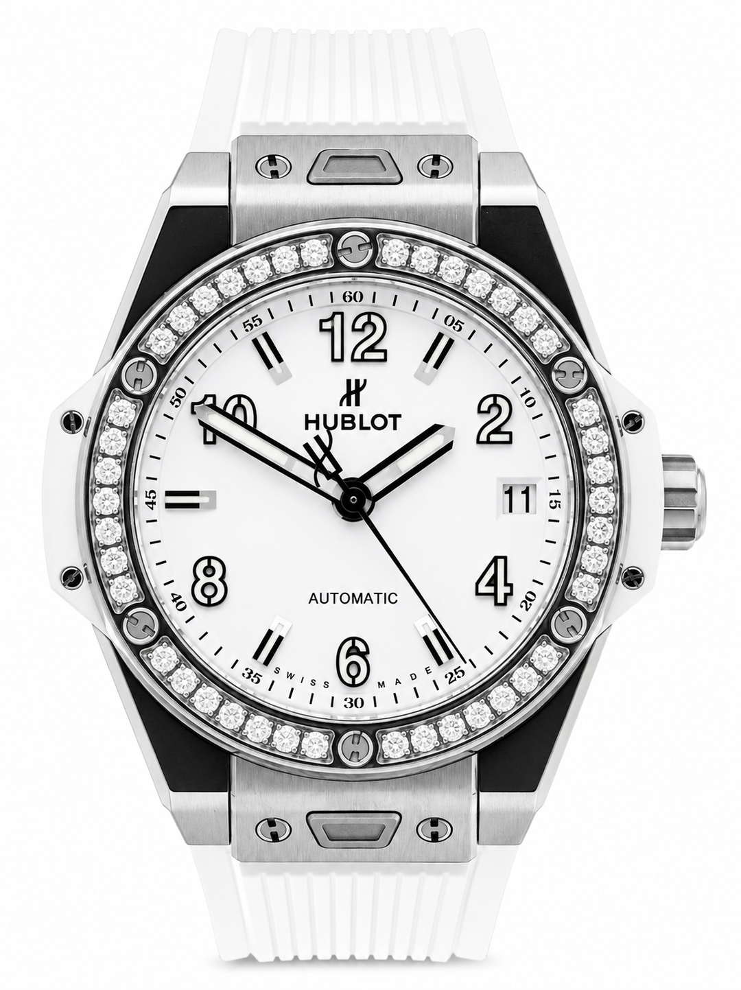 Hublot Big Bang One Click Acciaio Diamanti Bianchi