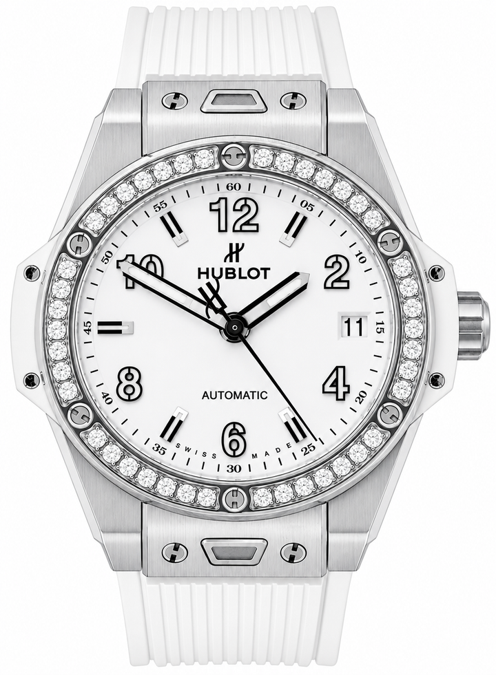 Hublot Big Bang One Click Сталь Белые Алмазы