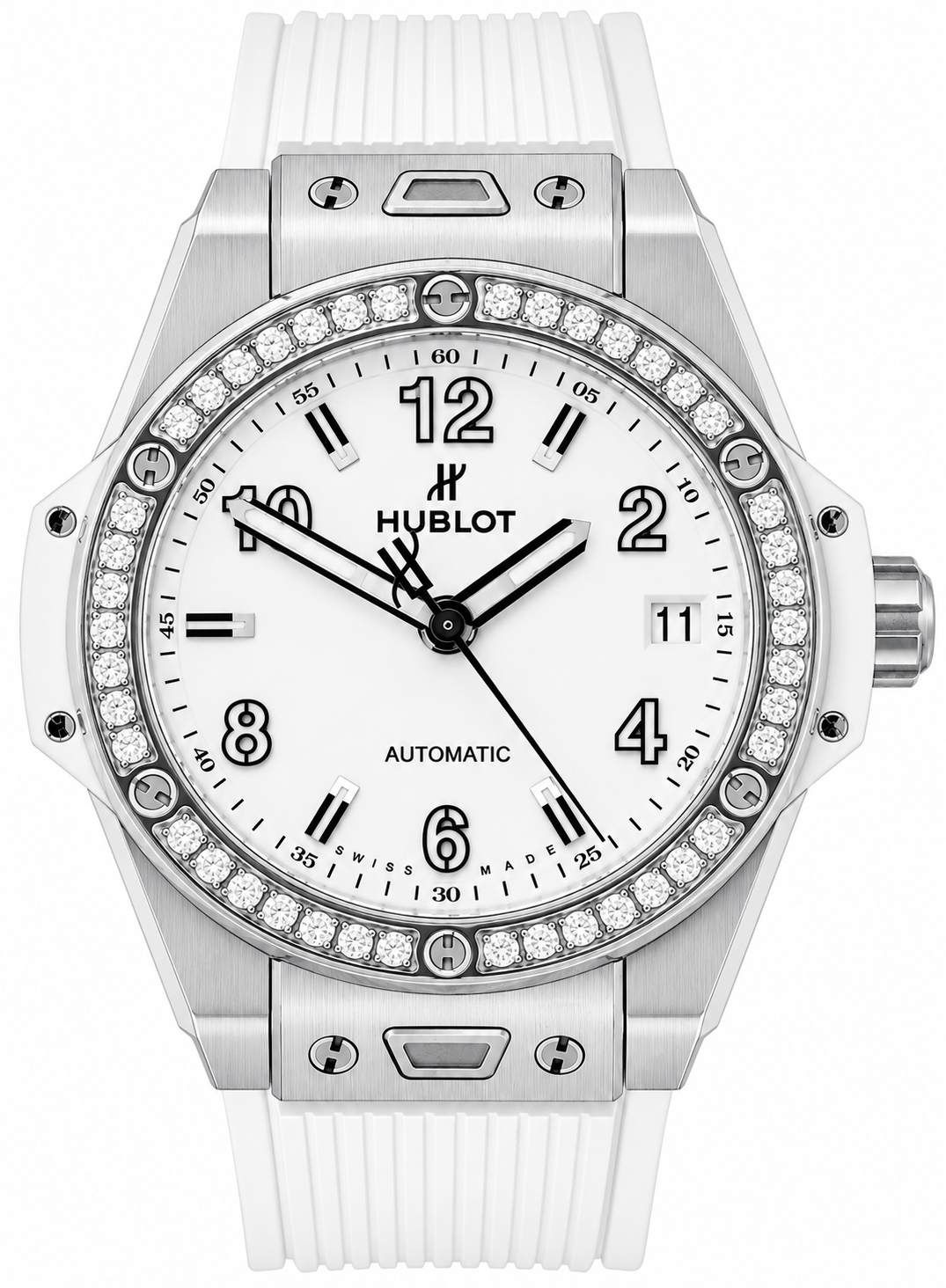 Hublot Big Bang One Click Сталь Белые Алмазы