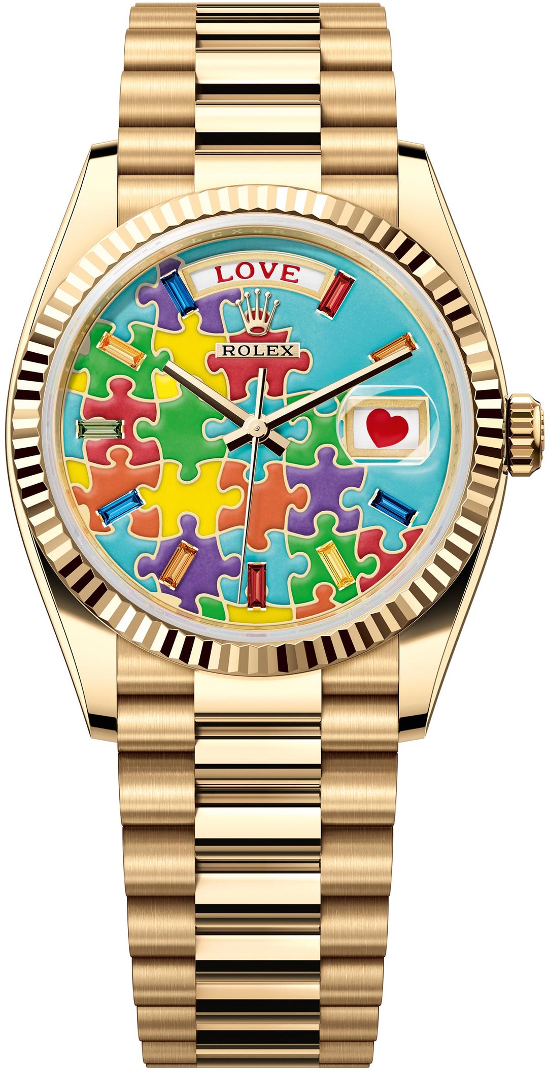 Rolex Day-Date 36 Puzzle Emoji Jigsaw Motif