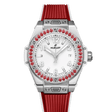 Hublot Big Bang One Click Joyful Steel Red Ceramic Diamonds 33mm