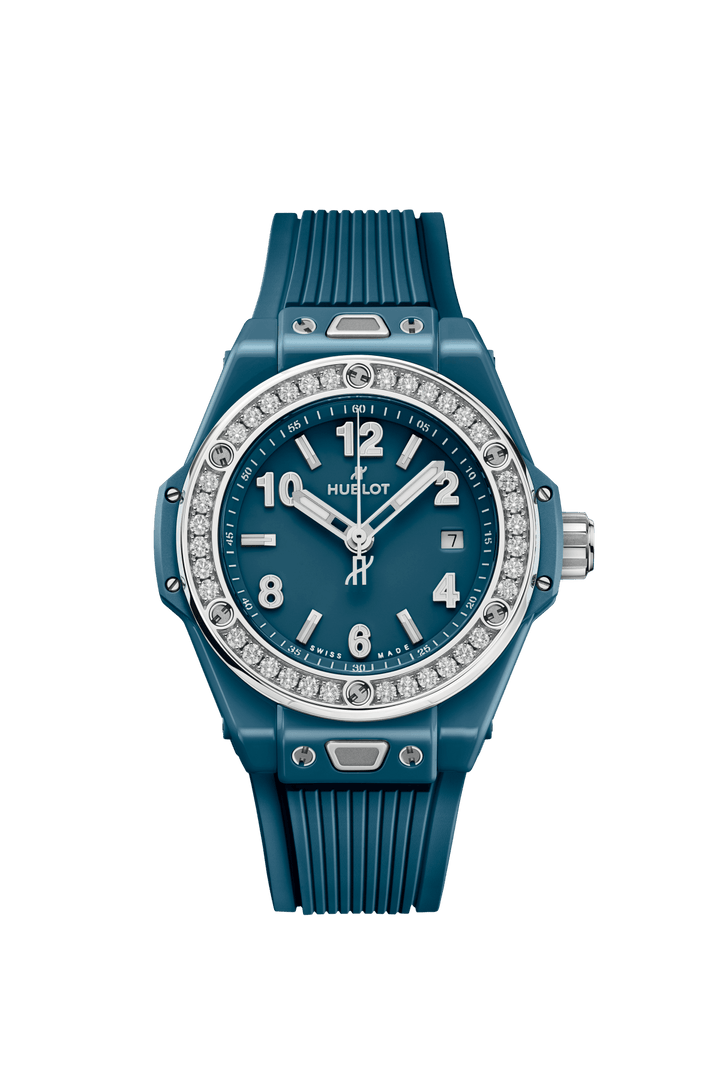 Hublot Big Bang One Click Petrol Blue Ceramic Diamonds 33mm