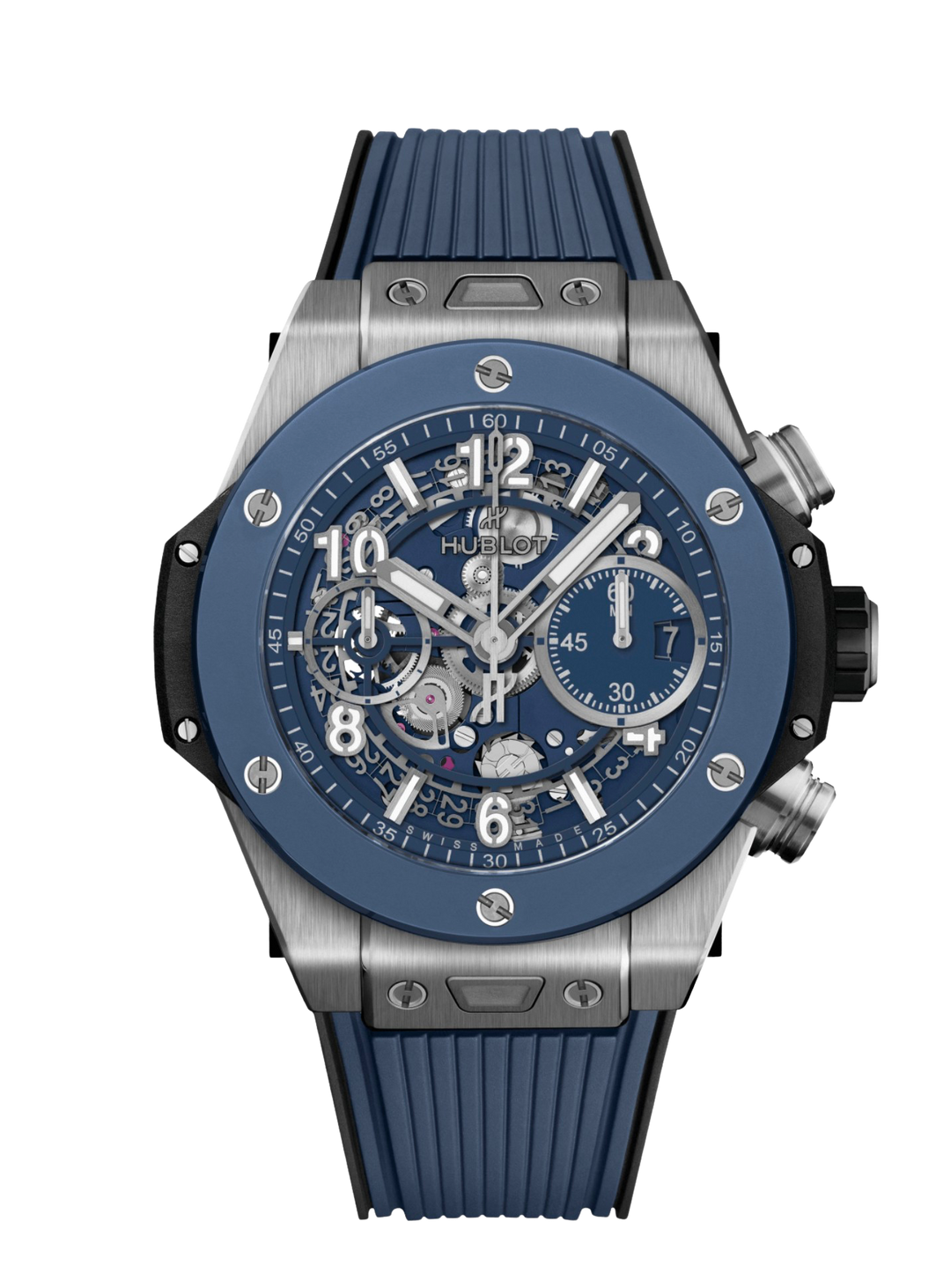 Hublot Big Bang Unico Titanio Cerámica Azul HORANDO