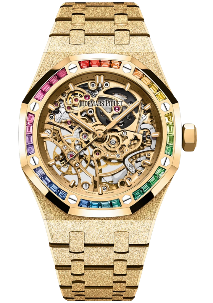 Audemars Piguet Royal Oak Frosted Gold Double Balance Wheel Openworked