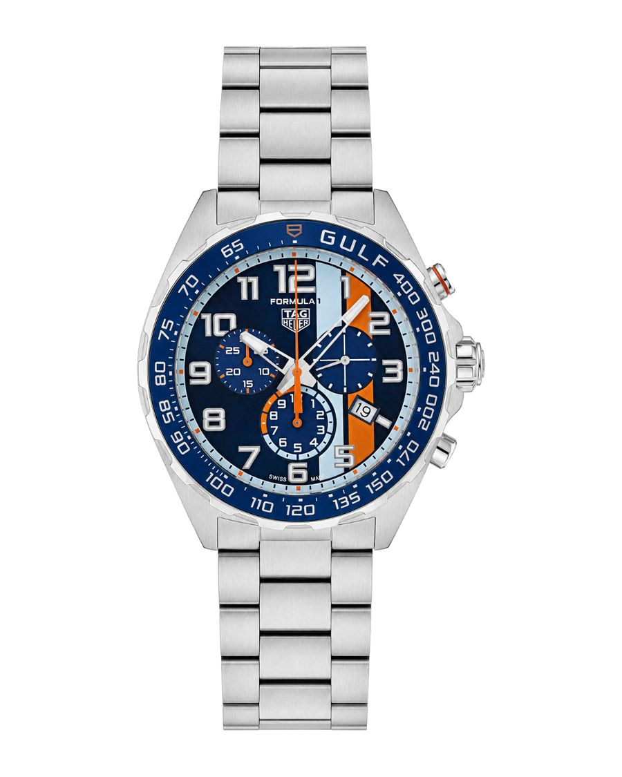 TAG Heuer Formula 1 Quarz Chronograph 43mm Gulf Spezial Edition CAZ101AT.BA0842