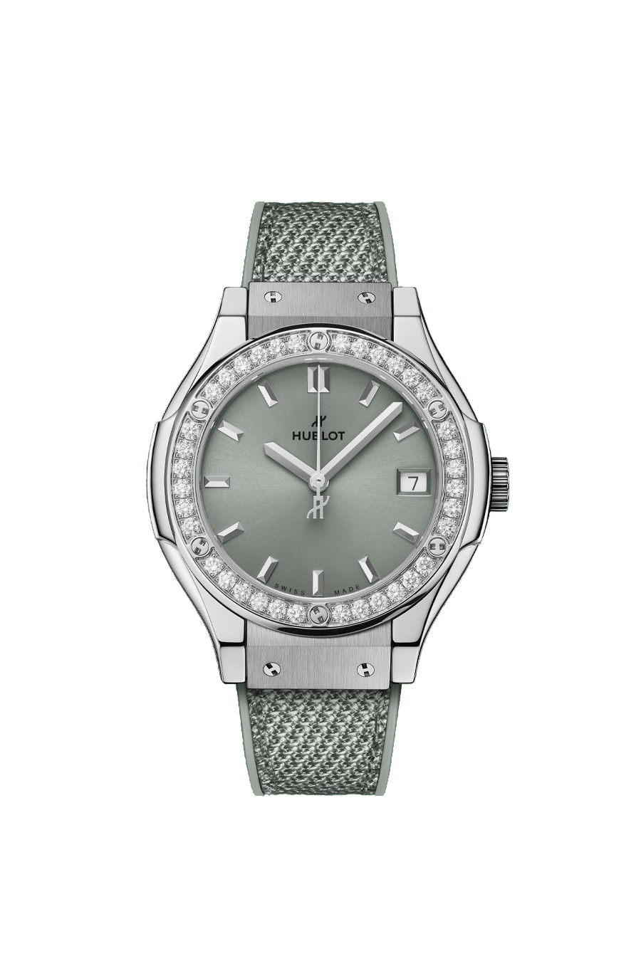 Hublot Classic Fusion Titanium Sage Green Diamonds