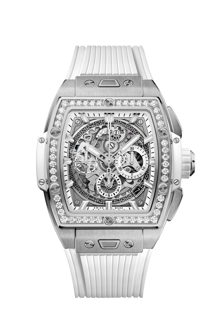 Hublot Spirit of Big Bang titán, fehér gyémántok, 42 mm