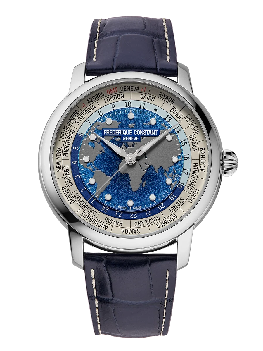 Frederique Constant Manufacture Classic Worldtimer Ref. FC-719BLW3H6