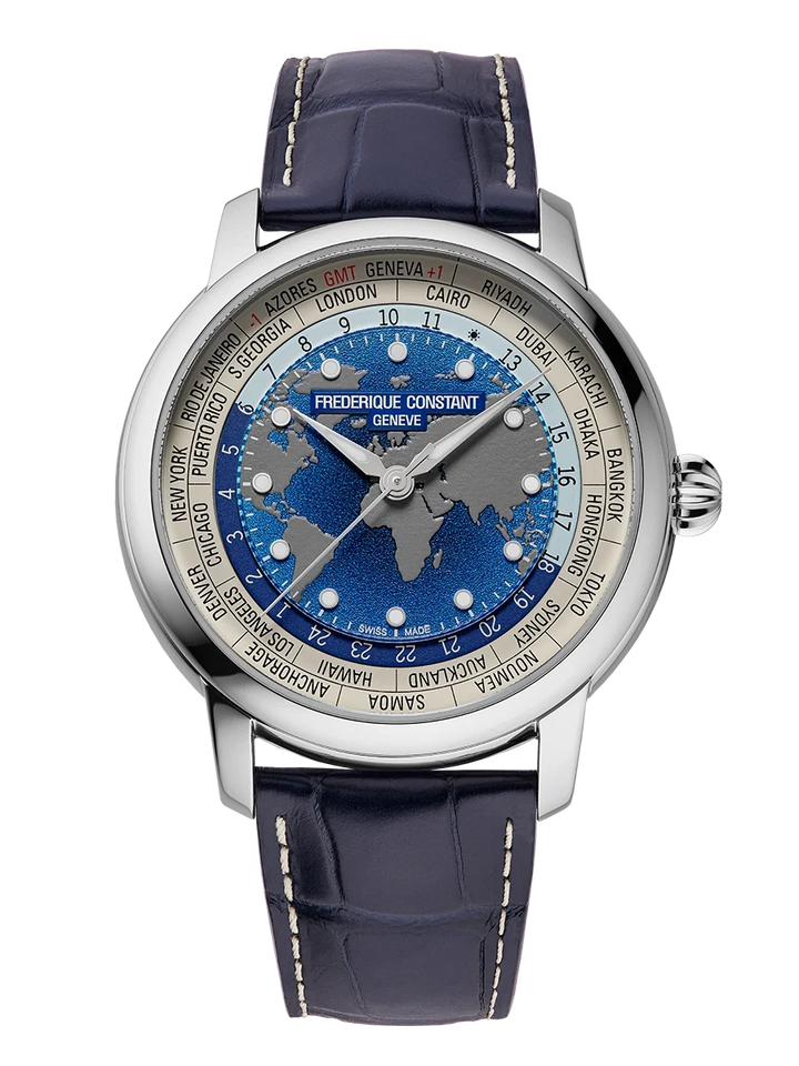 Frederique Constant Manufacture Classic Worldtimer Ref. FC-719BLW3H6