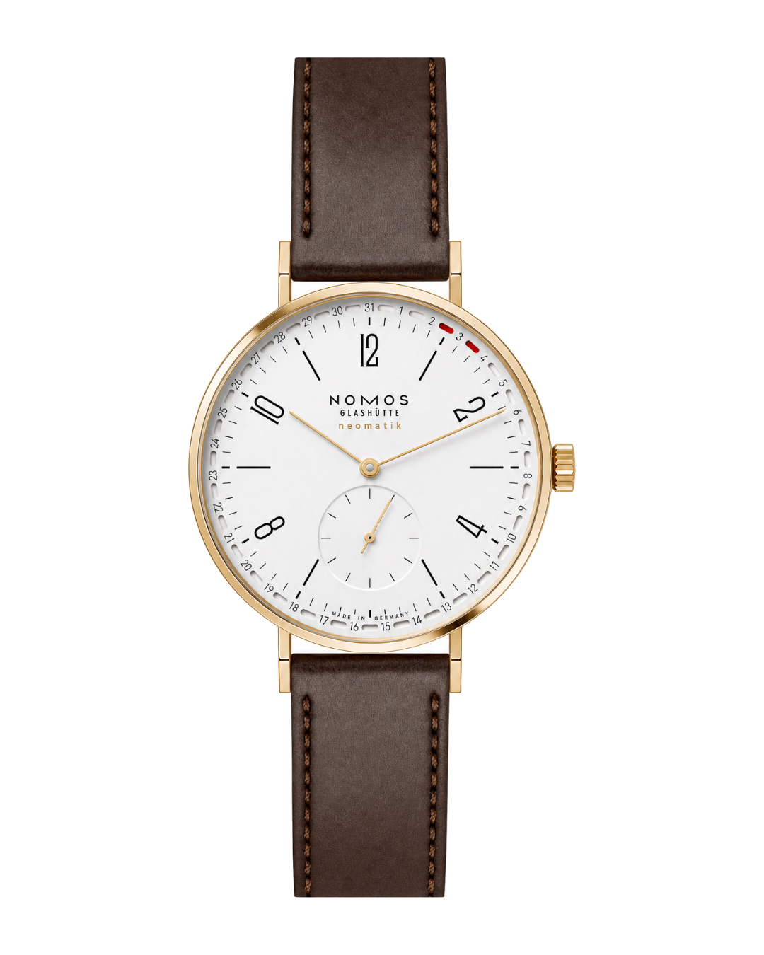 NOMOS Glashütte Tangente Gold neomatik 38 Update Ref. 196