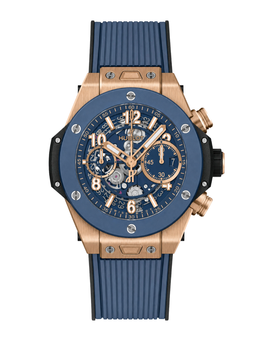 Hublot Big Bang Unico King Gold Blue Ceramic Automatic Chronograph 441.OL.5181.RX