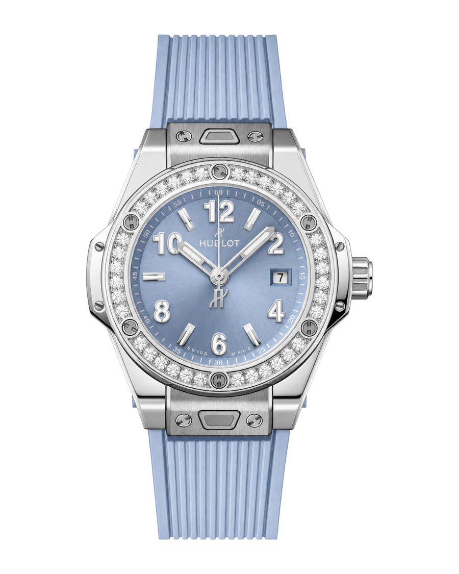 Hublot Big Bang One Click Steel Coal Blue Diamonds 485.SX.717B.RX.1204