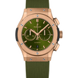 Hublot Classic Fusion Chronograph King Gold Green