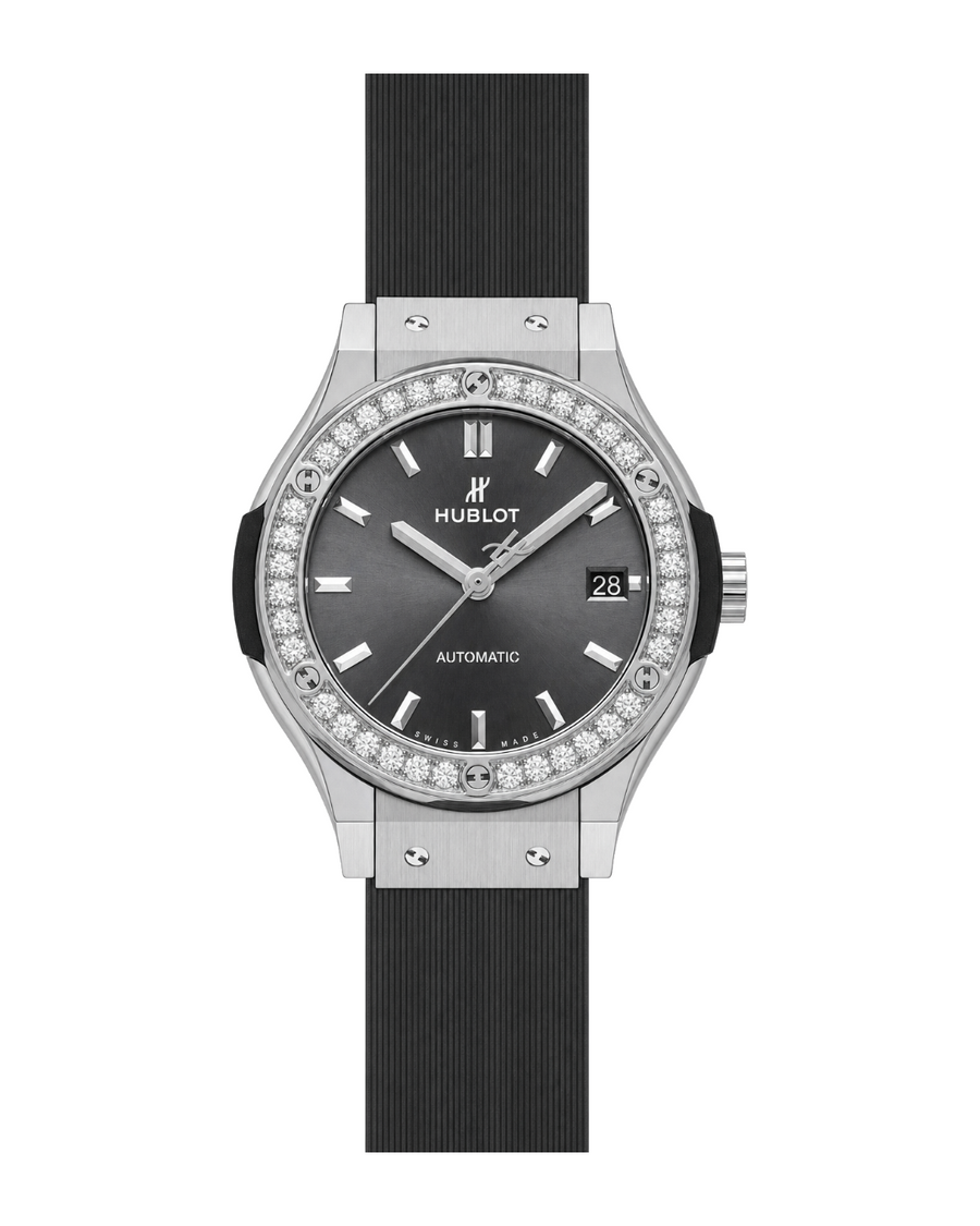 Hublot Classic Fusion Automatic Racing Grey Titanium Diamonds 565.NX.7071.RX.1204