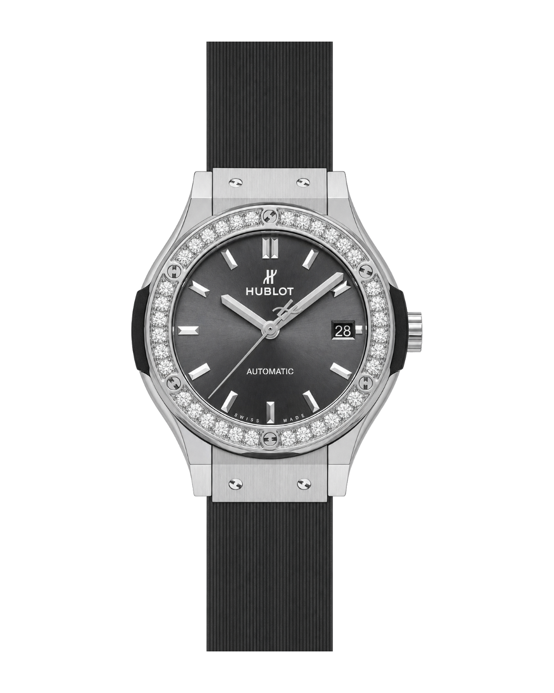 Hublot Classic Fusion Automatic Racing Grey Titanium Diamonds 565.NX.7071.RX.1204