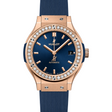 Hublot Classic Fusion Automatic King Gold Blue Diamonds