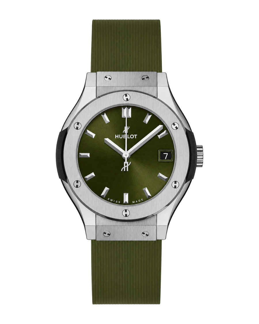 Hublot Classic Fusion Quartz Titanium Green 581.NX.8970.RX