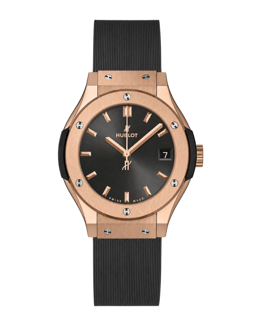 Hublot Classic Fusion Quartz Racing Grey King Gold 581.OX.7081.RX
