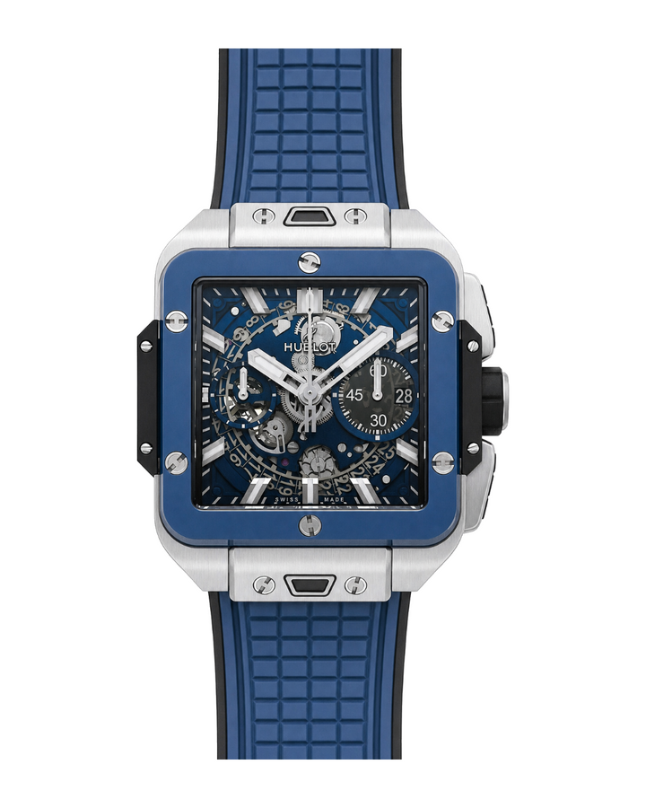 Hublot Square Bang Unico Titanium Blue Ceramic 821.NL.5170.RX