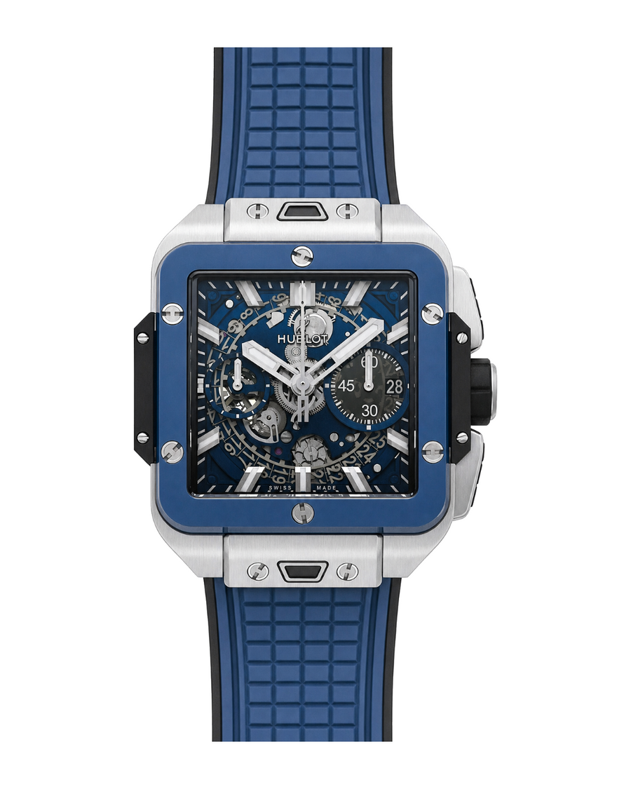 Hublot Square Bang Unico Titanium Blue Ceramic 821.NL.5170.RX