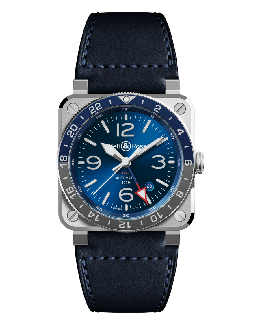 Bell & Ross BR 03-93 GMT Blue BR0393-BLU-ST/SCA