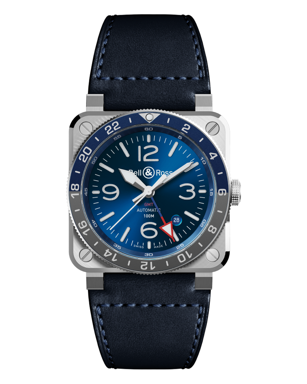 Bell & Ross BR 03-93 GMT Blue BR0393-BLU-ST/SCA