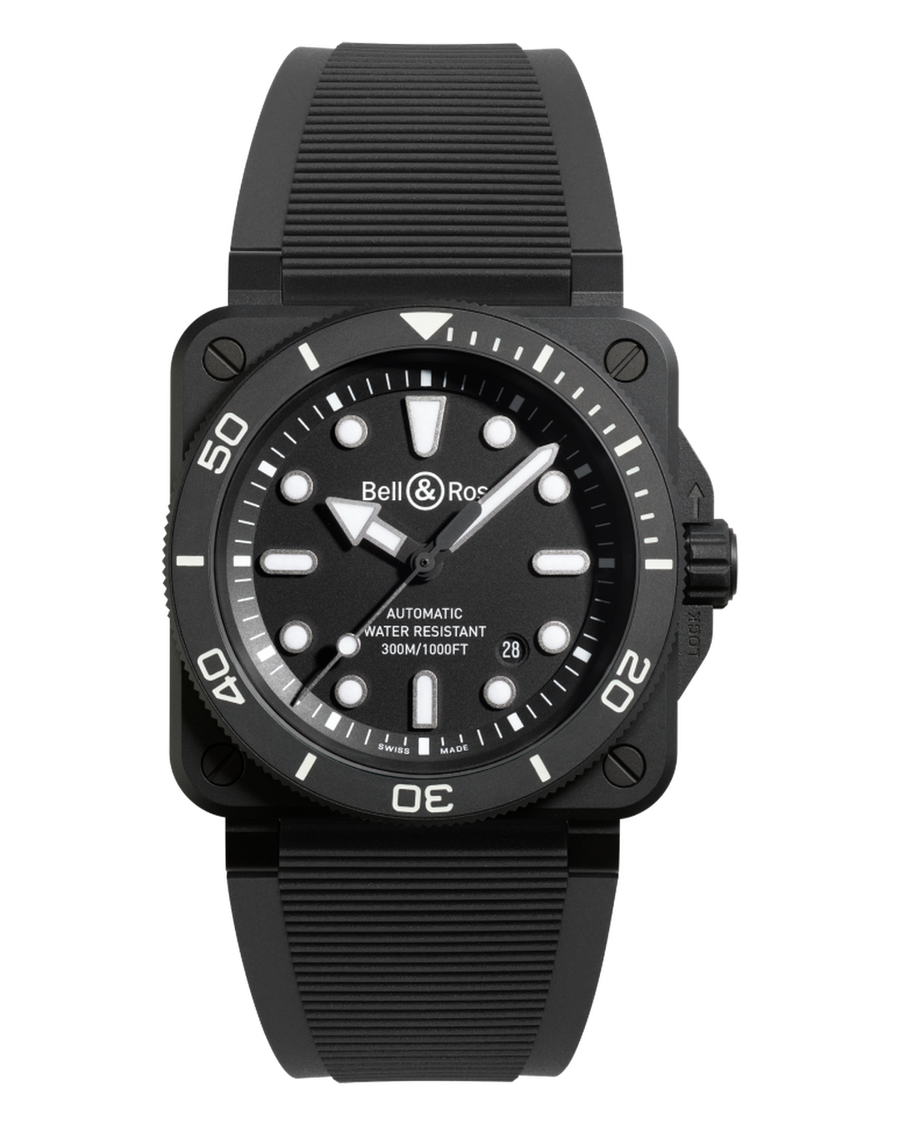 Bell & Ross BR 03 Diver Black Matte Ceramic BR03A-D-BL-CE/SRB