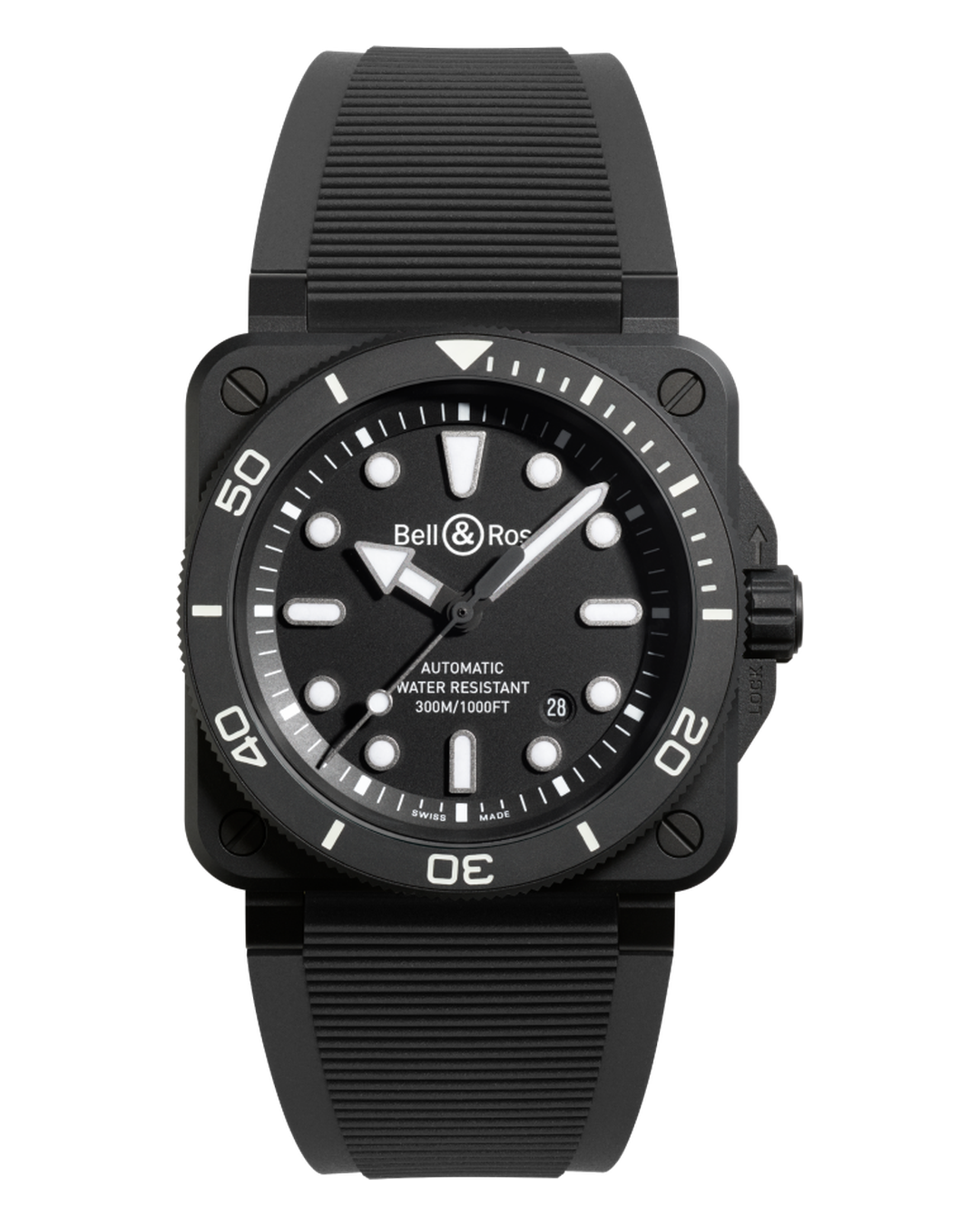 Bell & Ross BR 03 Diver Black Matte Ceramic BR03A-D-BL-CE/SRB