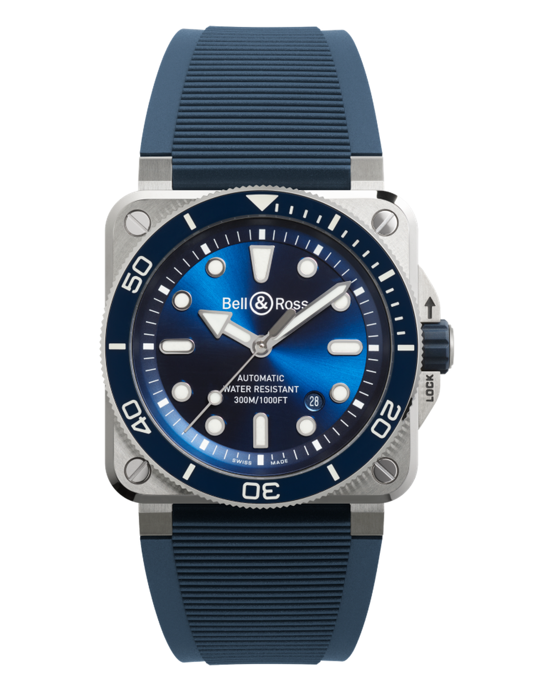 Bell & Ross BR 03 Diver Blue Steel BR03A-D-BLU-ST/SRB