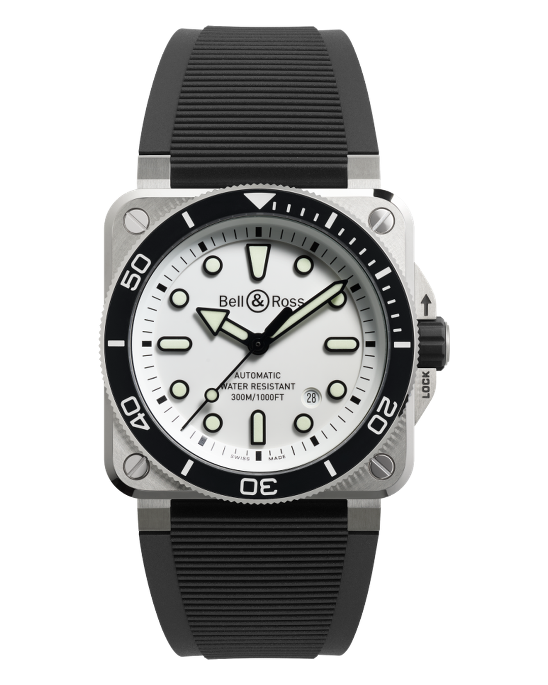 Bell & Ross BR 03 Diver White Steel BR03A-D-WH-ST/SRB