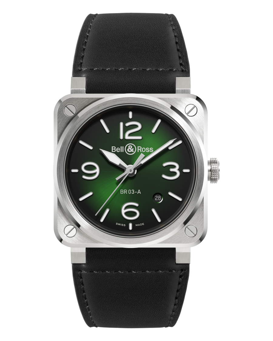 Bell & Ross BR 03 Green Steel BR03A-GN-ST/SCA