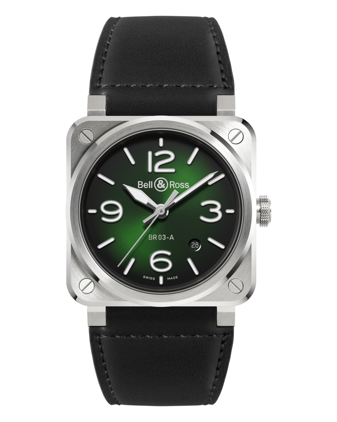 Bell & Ross BR 03 Green Steel BR03A-GN-ST/SCA