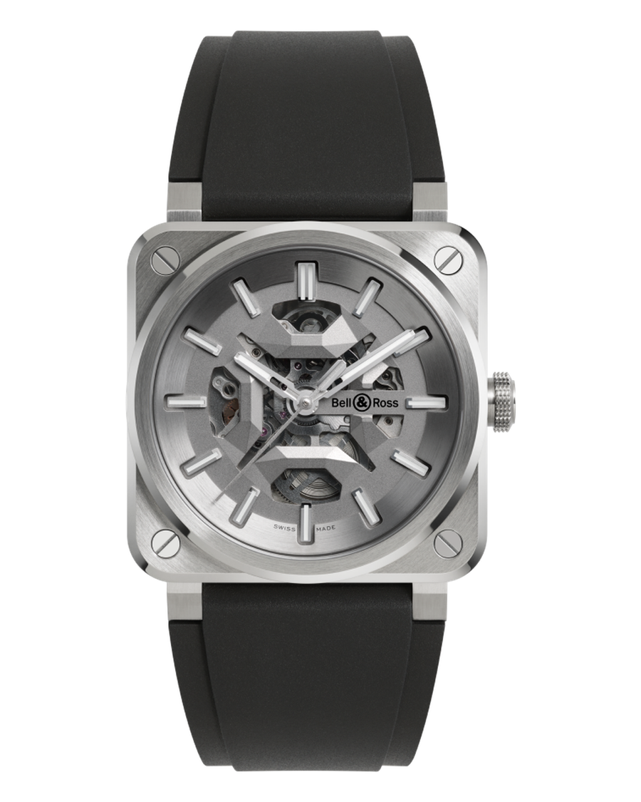 Bell & Ross BR 03 Skeleton Grey Steel BR03A-GR-SKST/SRB