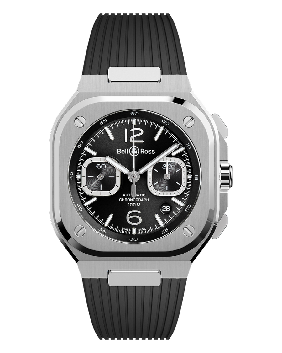 Bell & Ross BR 05 Chrono Black Steel BR05C-BLC-ST/SRB