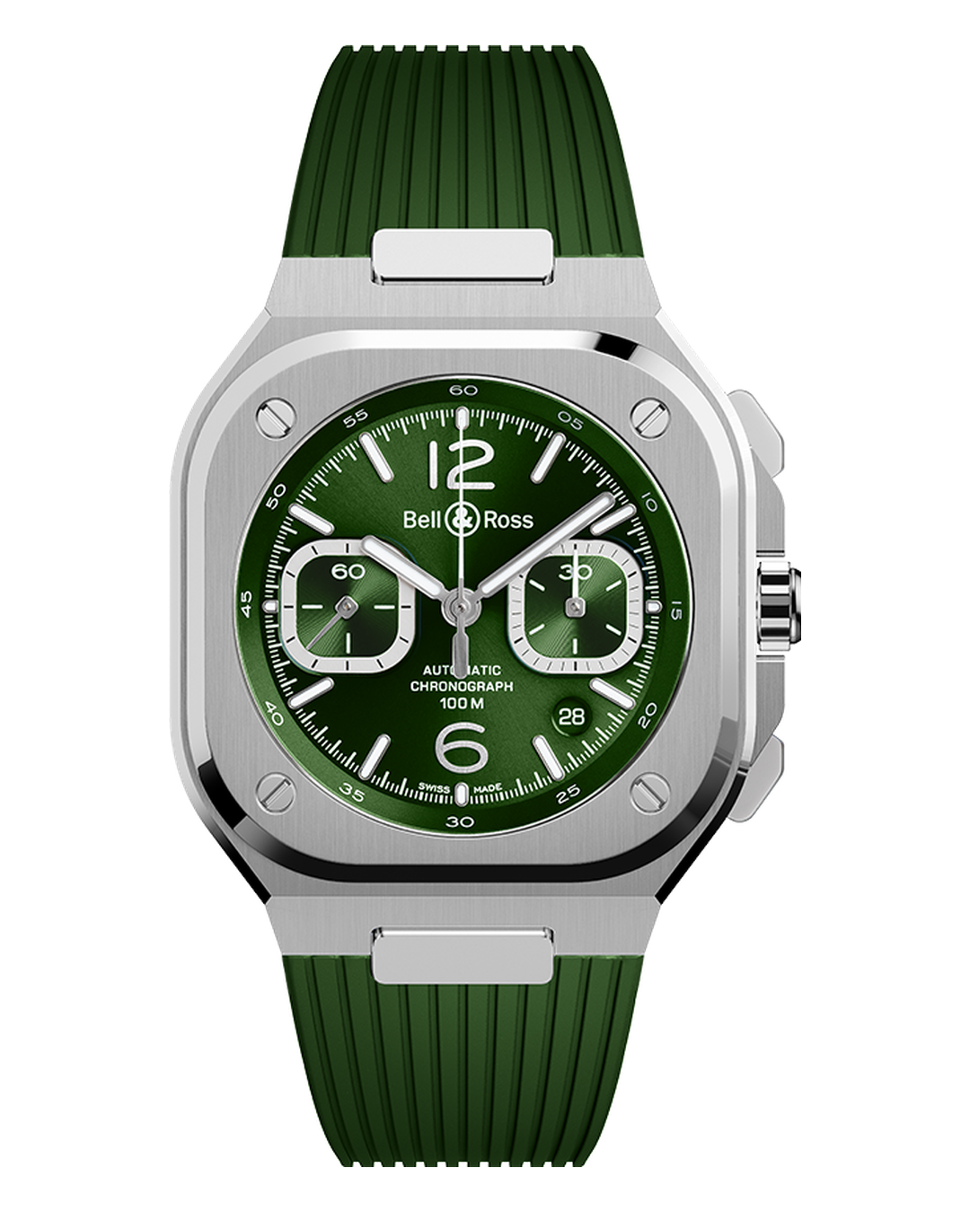 Bell & Ross BR 05 Green Steel BR05C-GN-ST/SRB