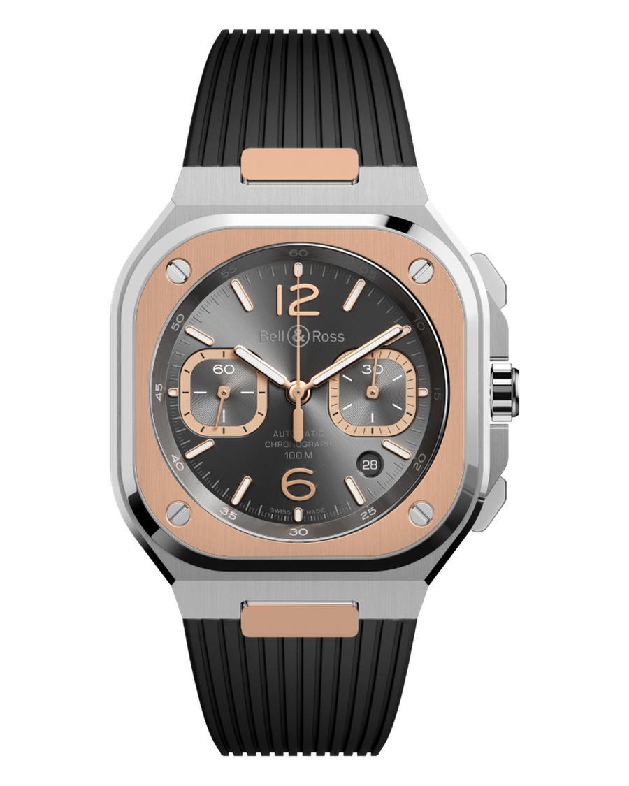 Bell & Ross BR 05 Chrono Grey Steel & Gold BR05C-RTH-STPG/SRB