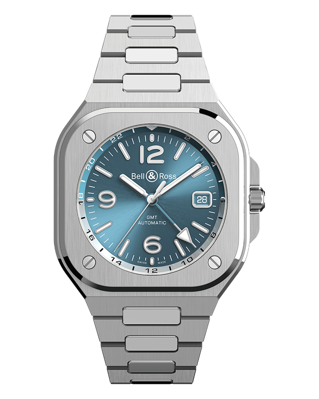 Bell & Ross BR 05 GMT Sky Blue BR05G-PB-ST/SST