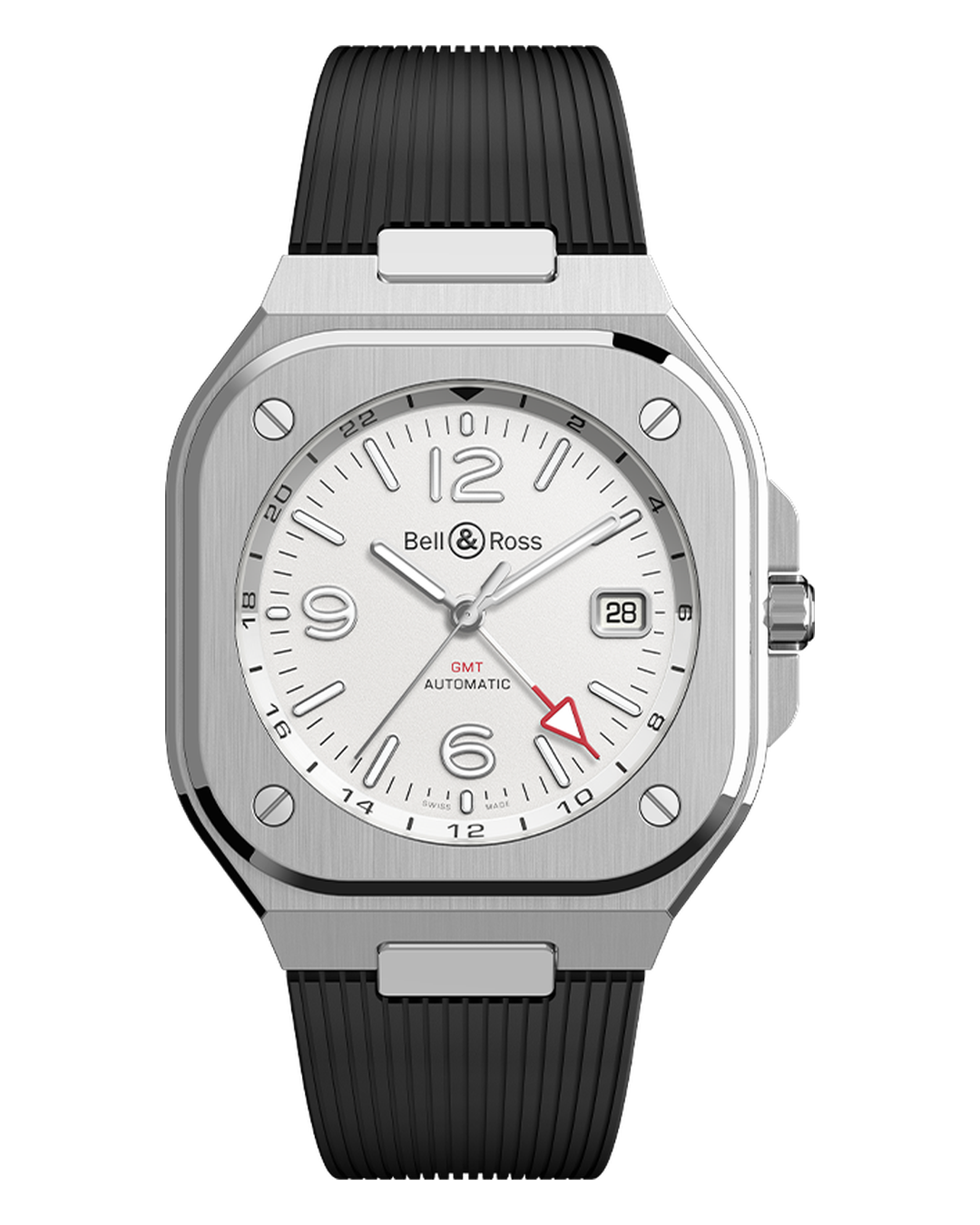 Bell & Ross BR 05 GMT White BR05G-SI-ST/SRB