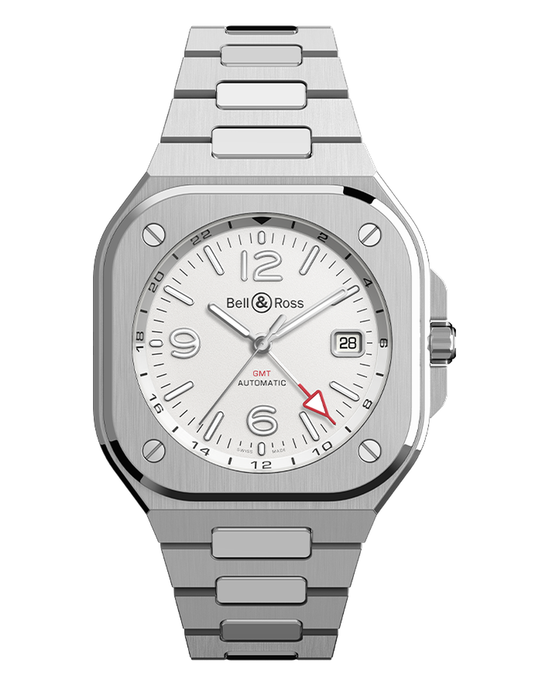 Bell & Ross BR 05 GMT White BR05G-SI-ST/SST
