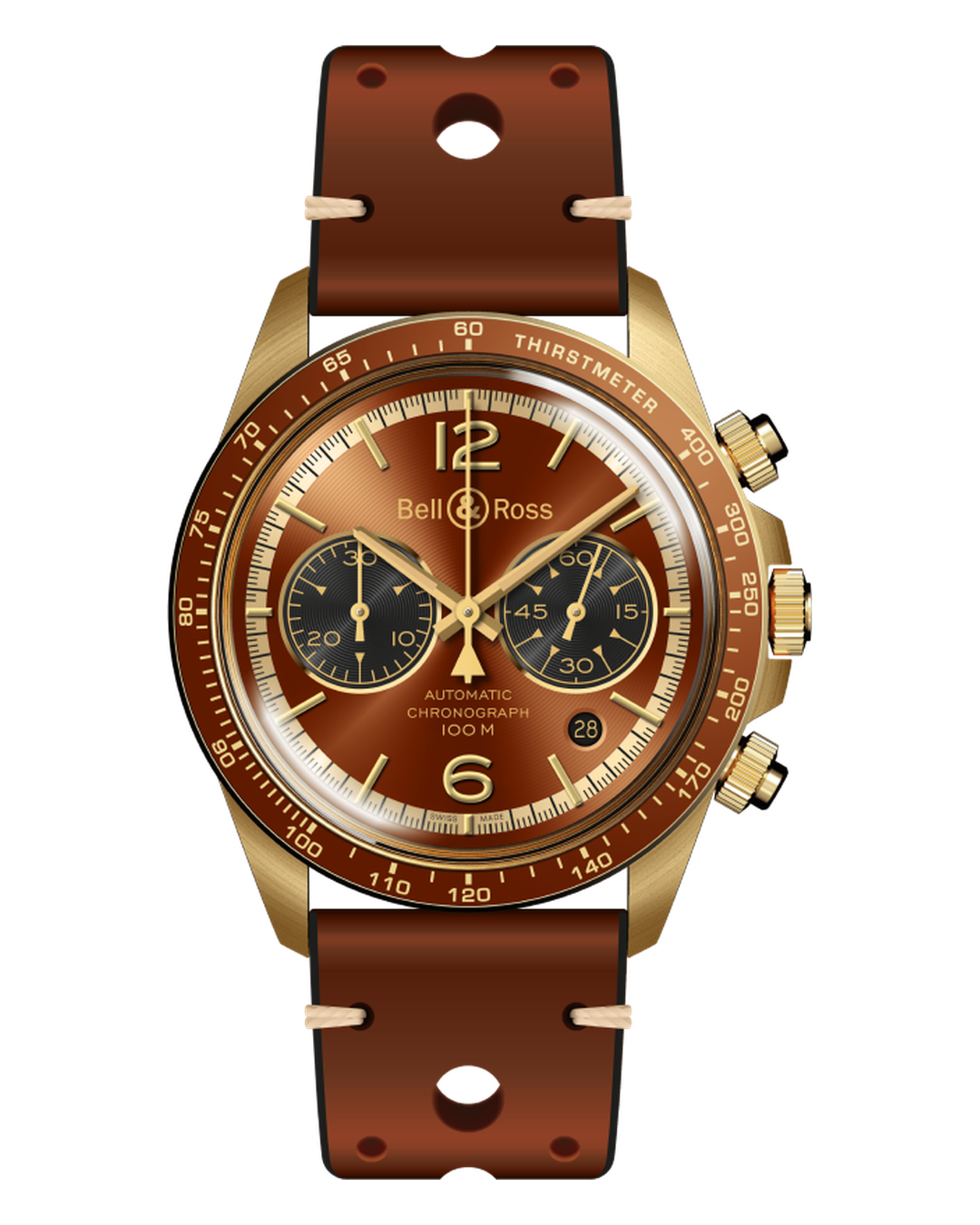 Bell & Ross BR V2-94 Bellytanker Bronze Espresso BRV294-EM-BR/SCA