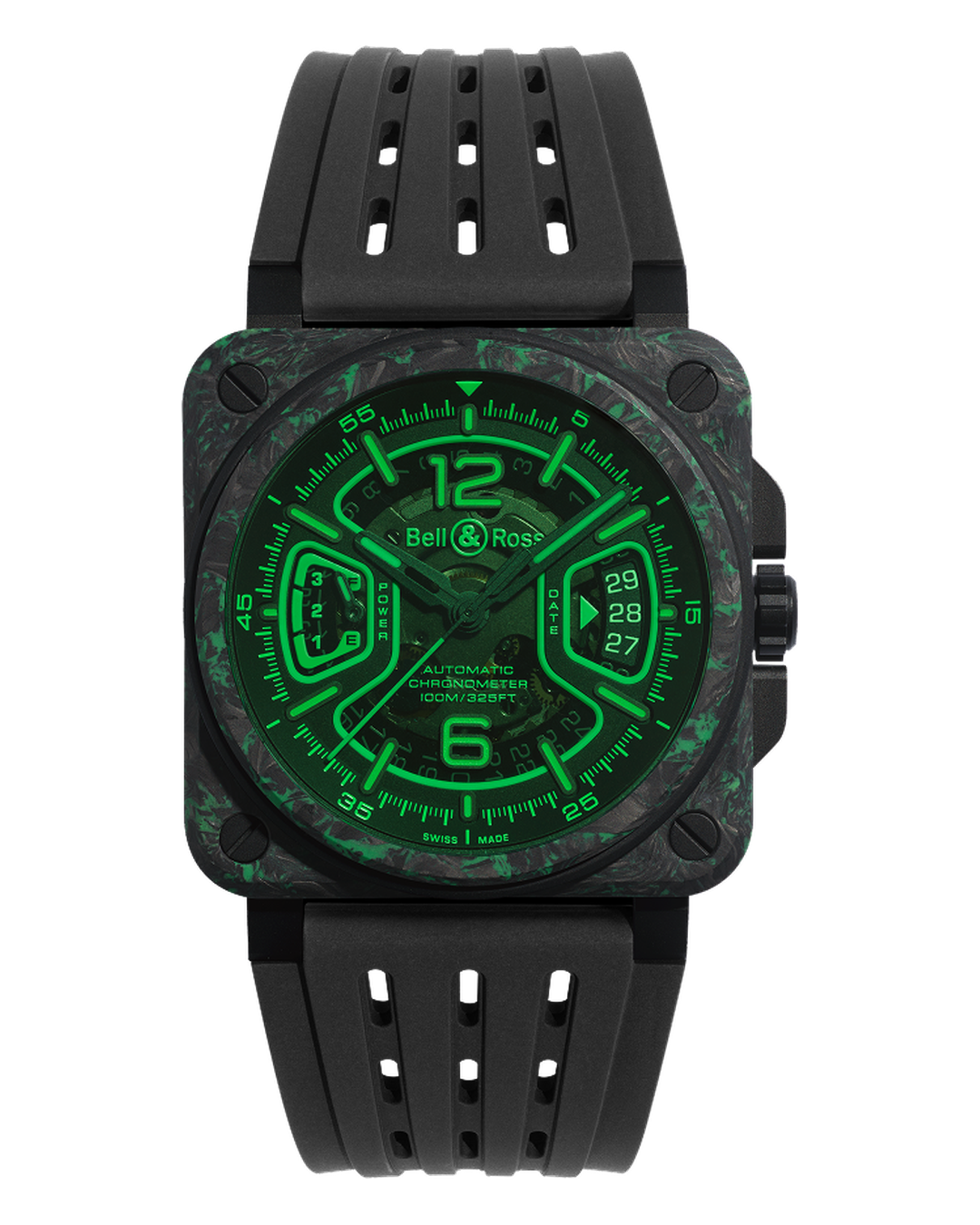 Bell & Ross BR-X3 Night Vision BRX3R-GN-CA/SRB