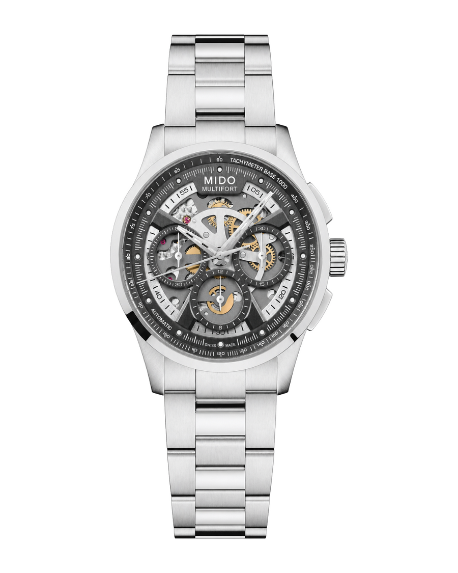 Mido Multifort Skeleton Chronograph