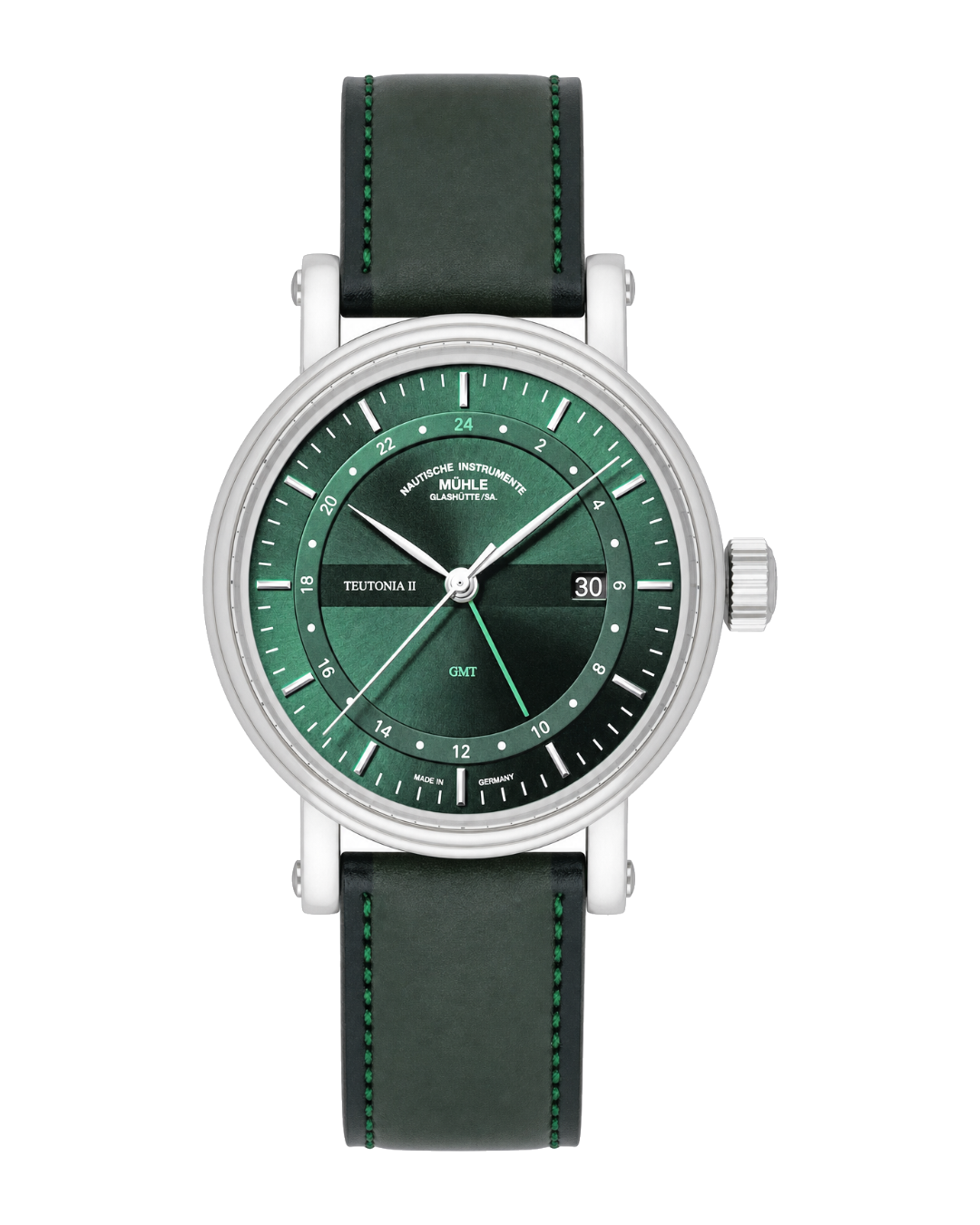 Mühle-Glashütte Teutonia II GMT M1-33-96-LB-II