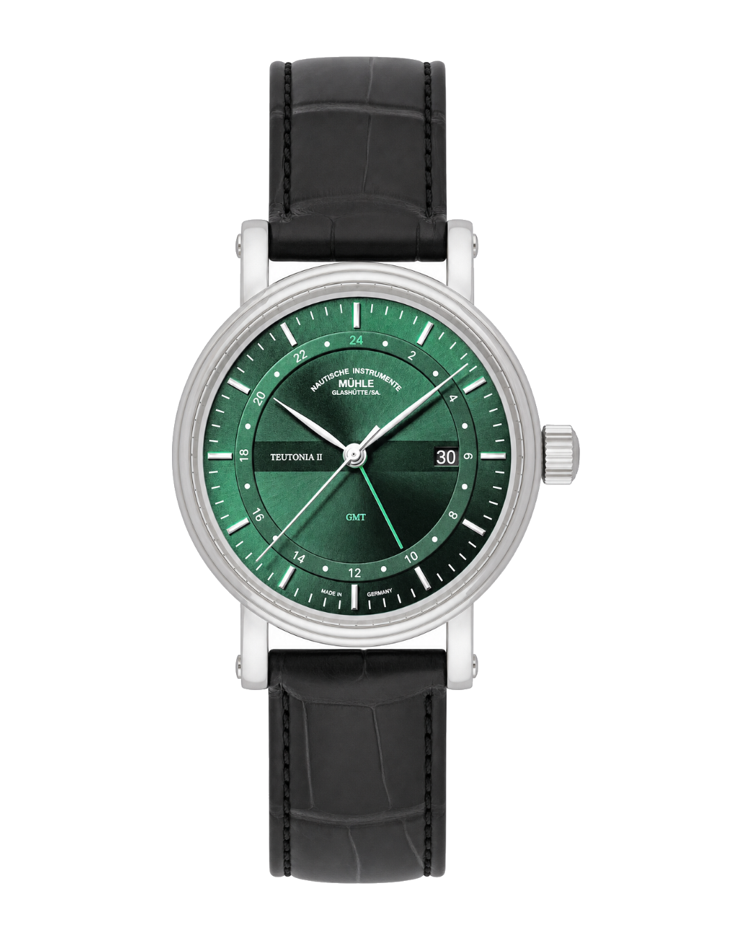 Mühle-Glashütte Teutonia II GMT M1-33-96-LB-I