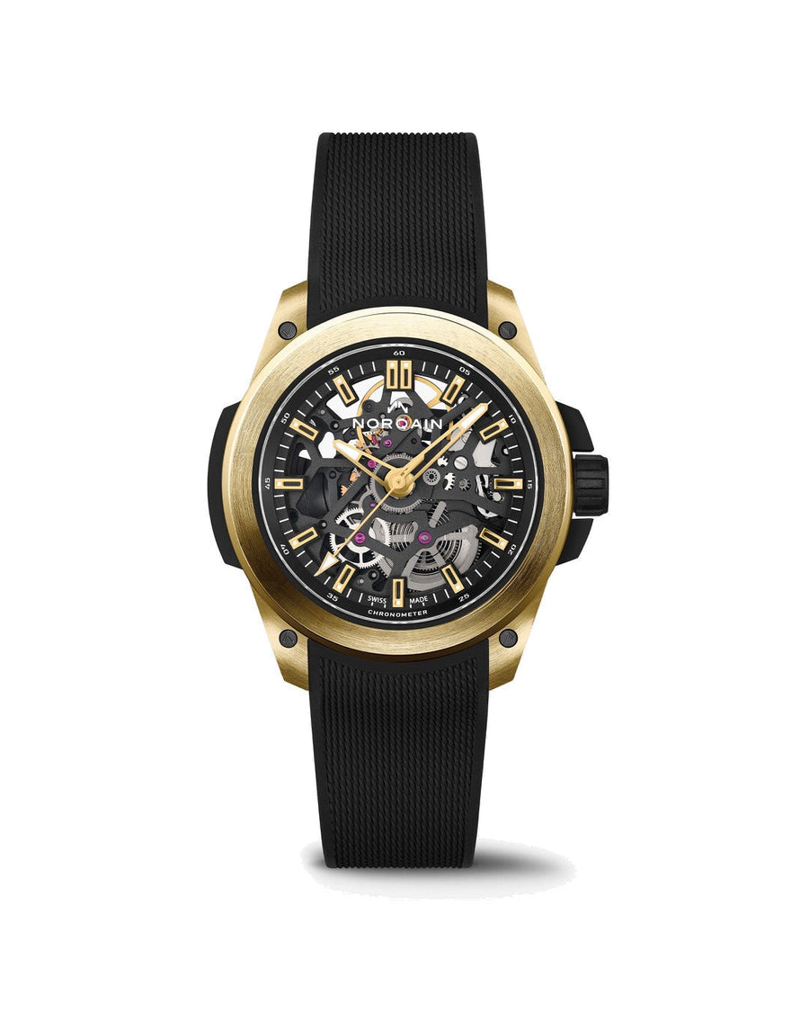 NORQAIN Wild ONE Skeleton Yellow Gold Limitierte Edition N3001.07G06.B01.R05